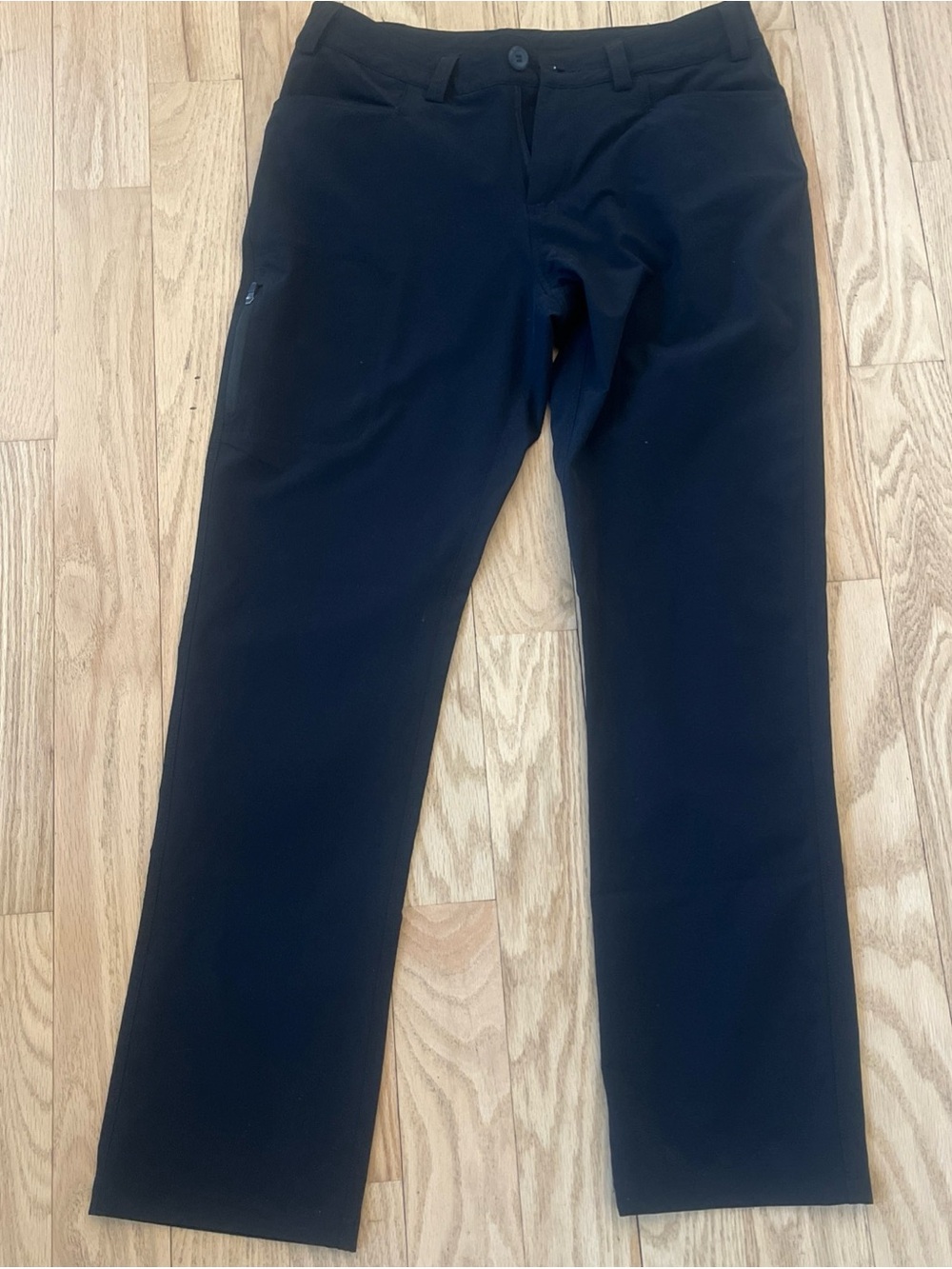 Black Straight-Leg Pants